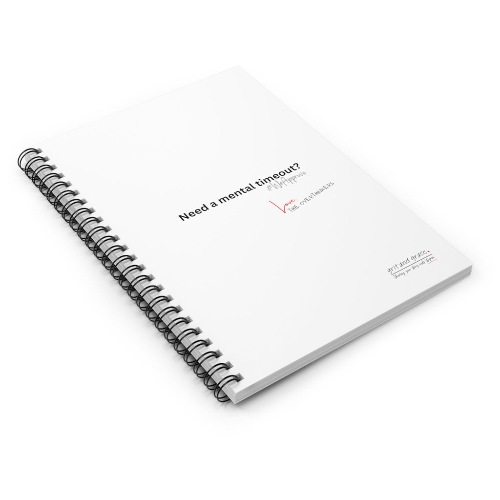 The Overthinkers Club 'Approved Mental Timeout' Members Only Notebook