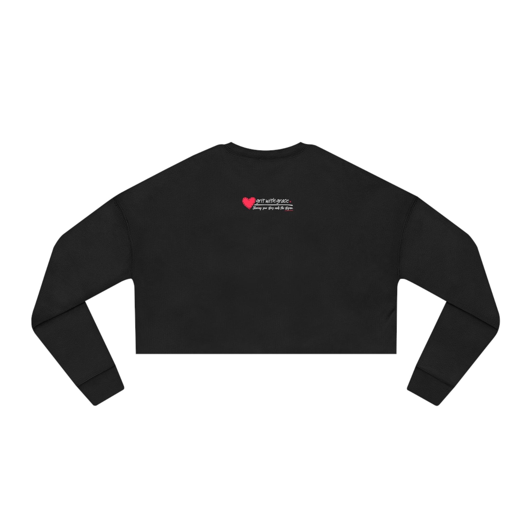 Invisible Ghost Casual Cropped Women's Sweatshirt