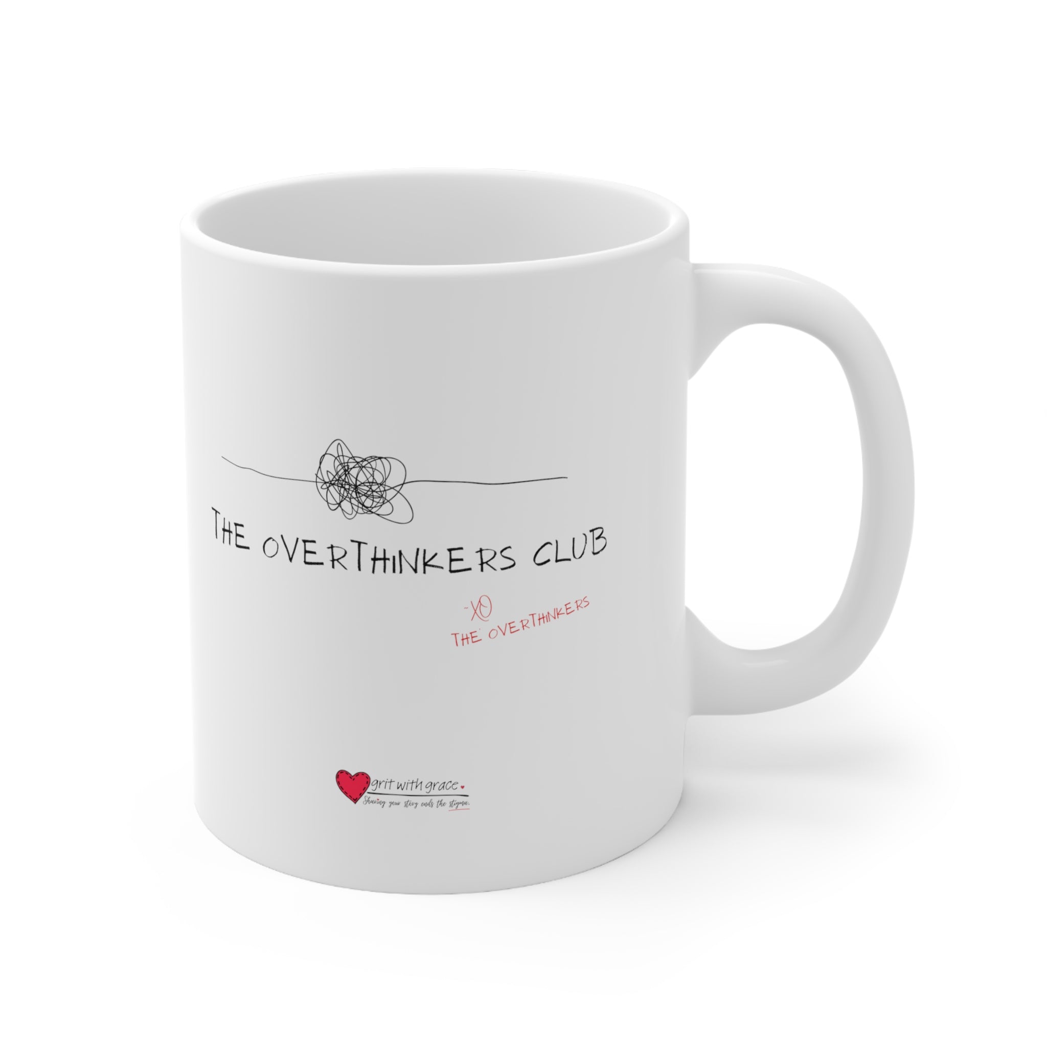 The Overthinkers Club Members Only Ceramic Mug