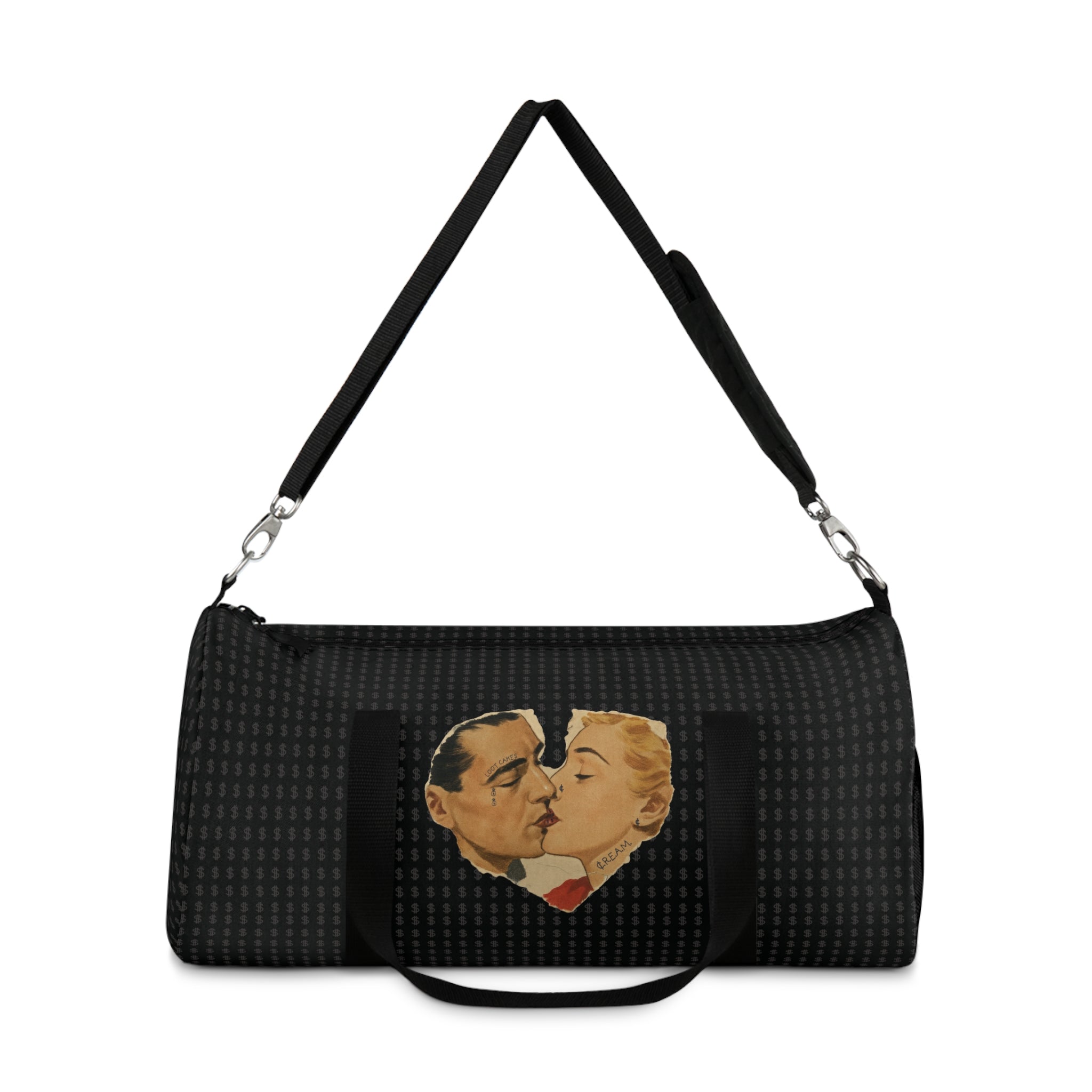 Loot Cakes Retro Kiss Heart Duffel Bag