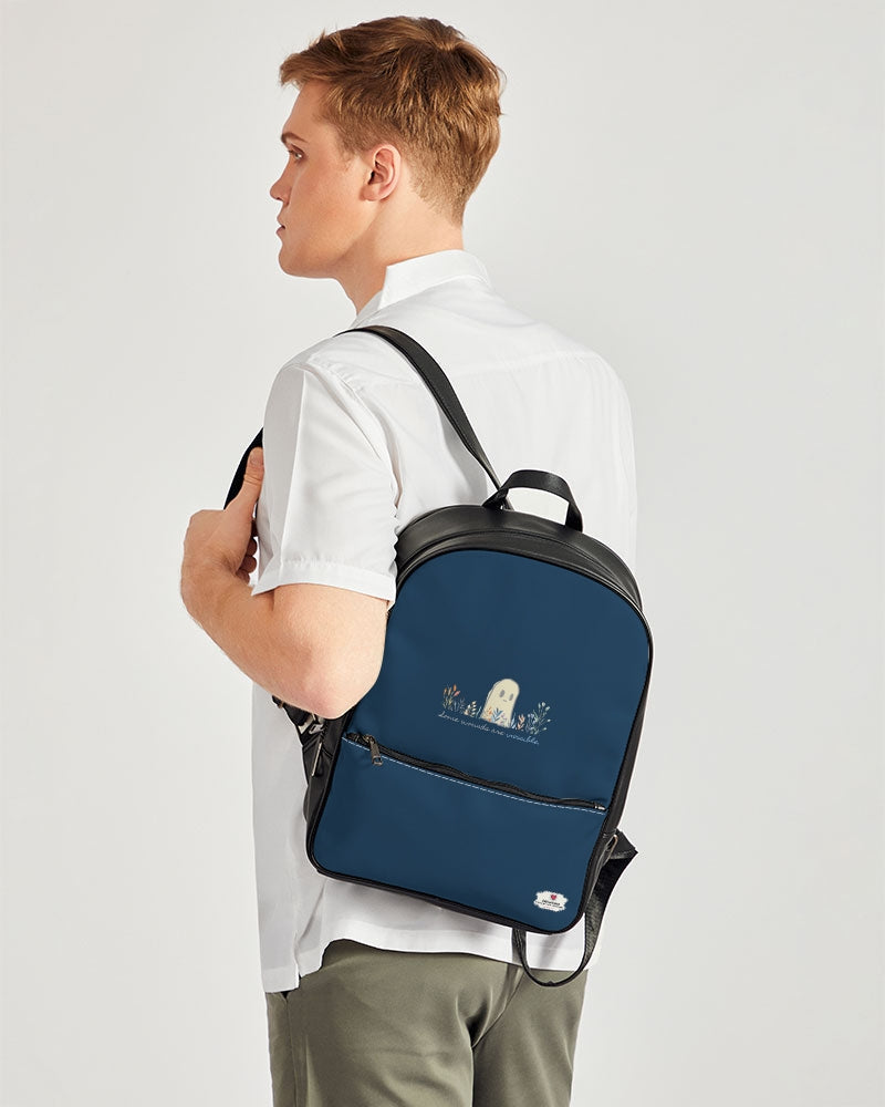Invisible Ghost Series Classic Faux Leather Backpack