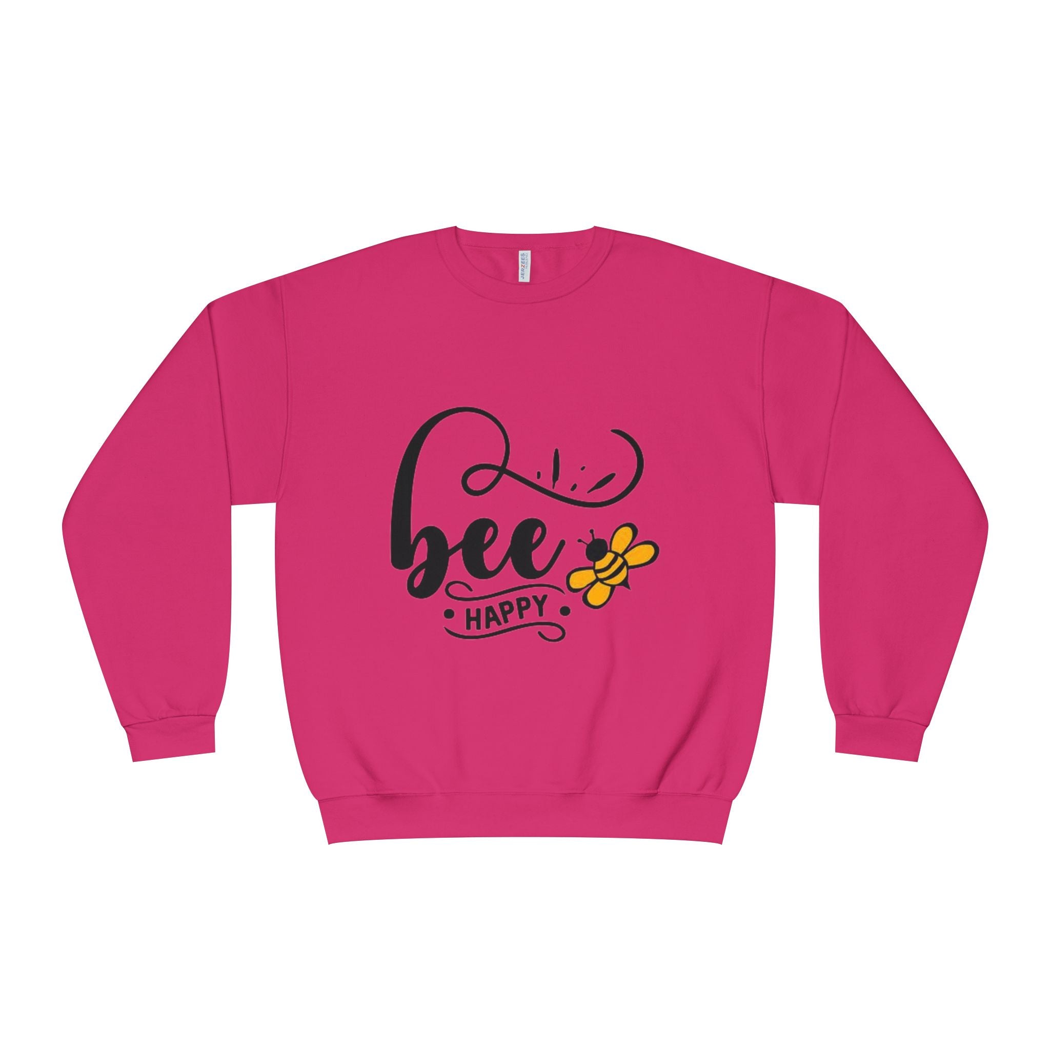 Bee Happy Series - "Bee Happy." Unisex NuBlend Crewneck Sweatshirt