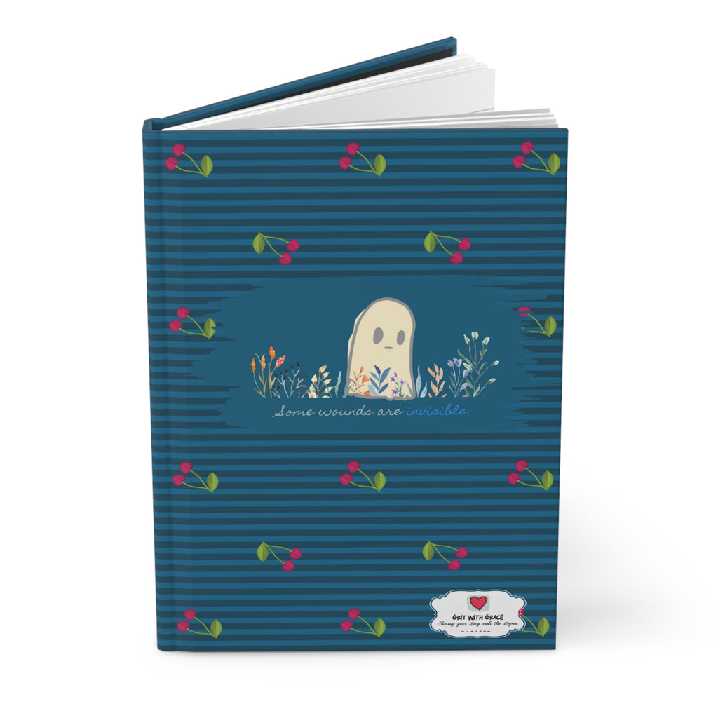 Invisible Ghost 'Some Wounds Are Invisible' Hardcover Matte Journal - Limited Edition