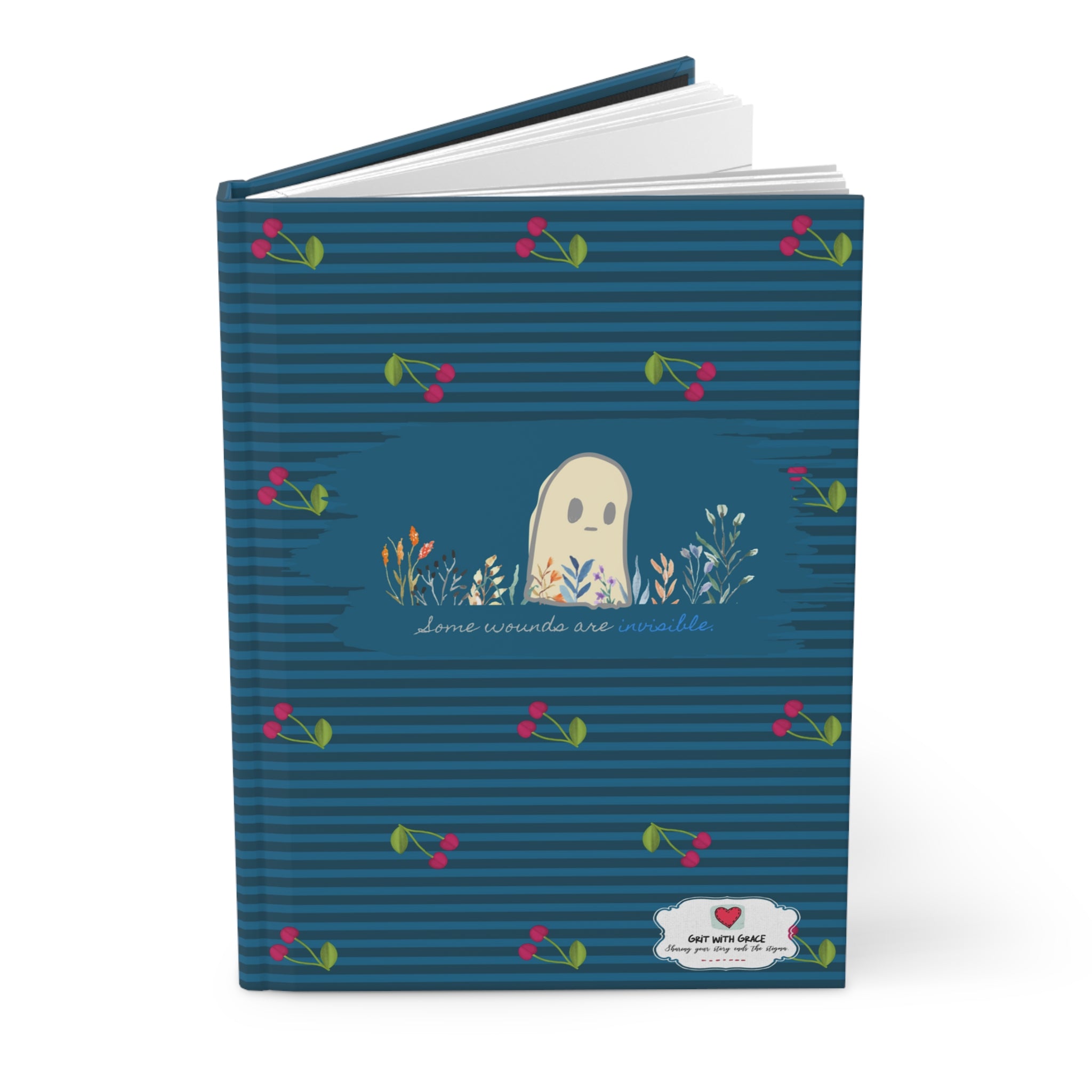 Invisible Ghost 'Some Wounds Are Invisible' Hardcover Matte Journal - Limited Edition