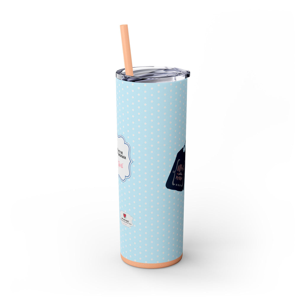 Adhd Allie Series  "Just call me the squirrel Whisperer" xoxo, Adhd Allie 20oz Skinny Tumbler with Straw - Mental Health Awareness - Charity Contribution
