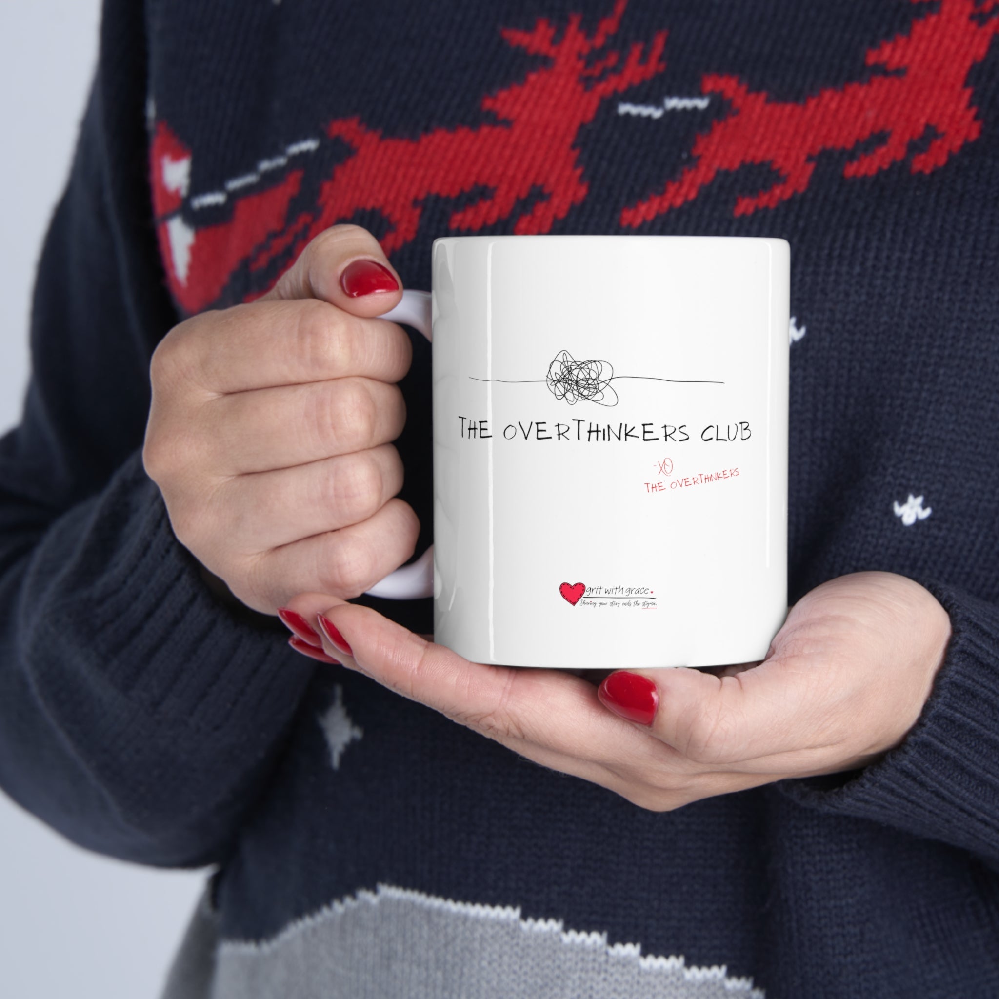 The Overthinkers Club Members Only Ceramic Mug