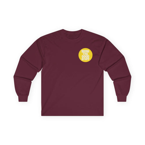 Beach Bomb Long Sleeve Tee | Pop Art Gift for Art Lovers | Bring The Good Stuff Original Art by Joshua Ruggeri