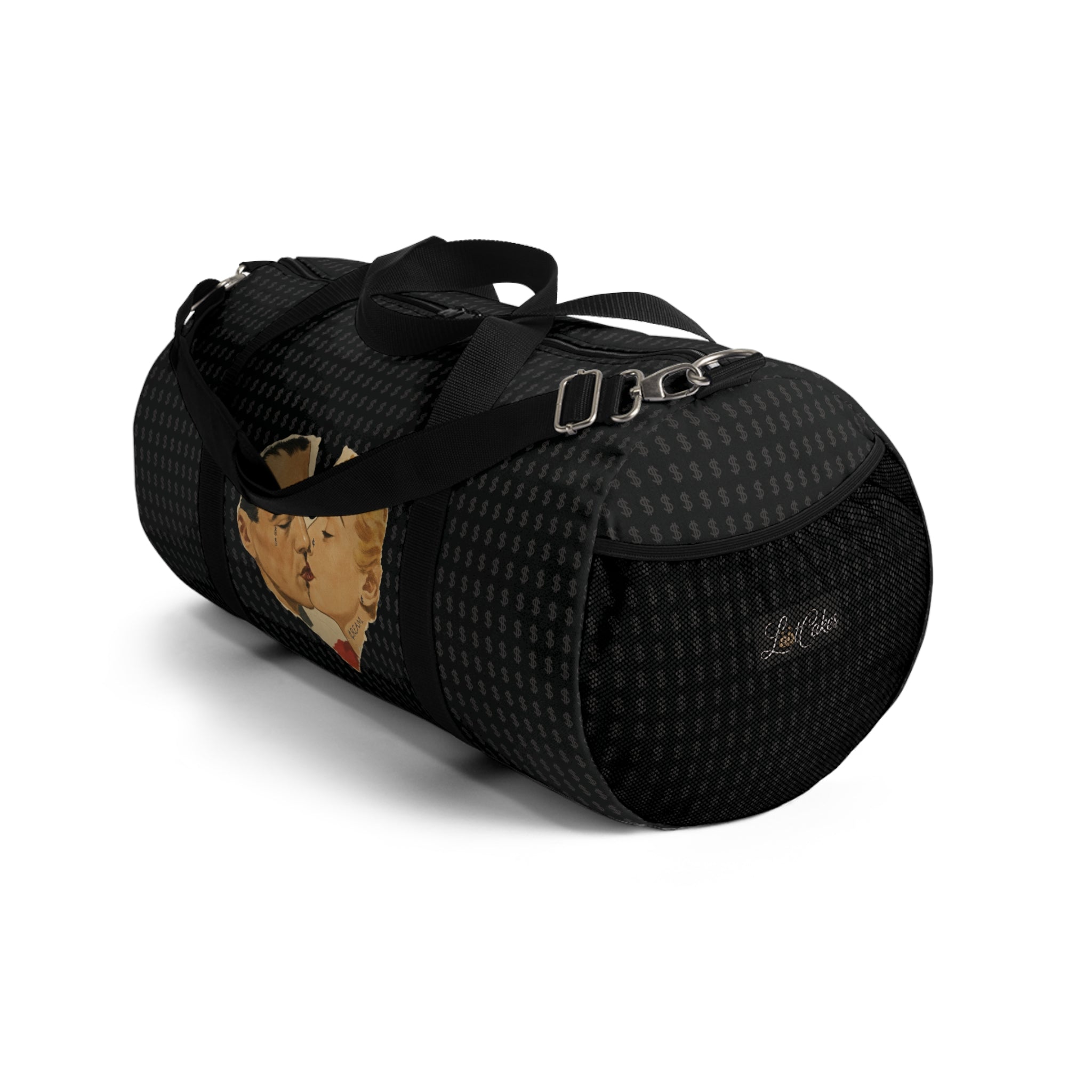 Loot Cakes Retro Kiss Heart Duffel Bag