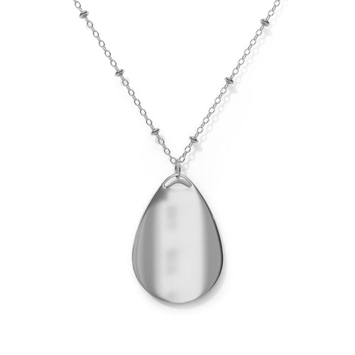 Bipolar Bonnie Series - "Sometimes Sweet But Sometimes Scary" Oval Necklace