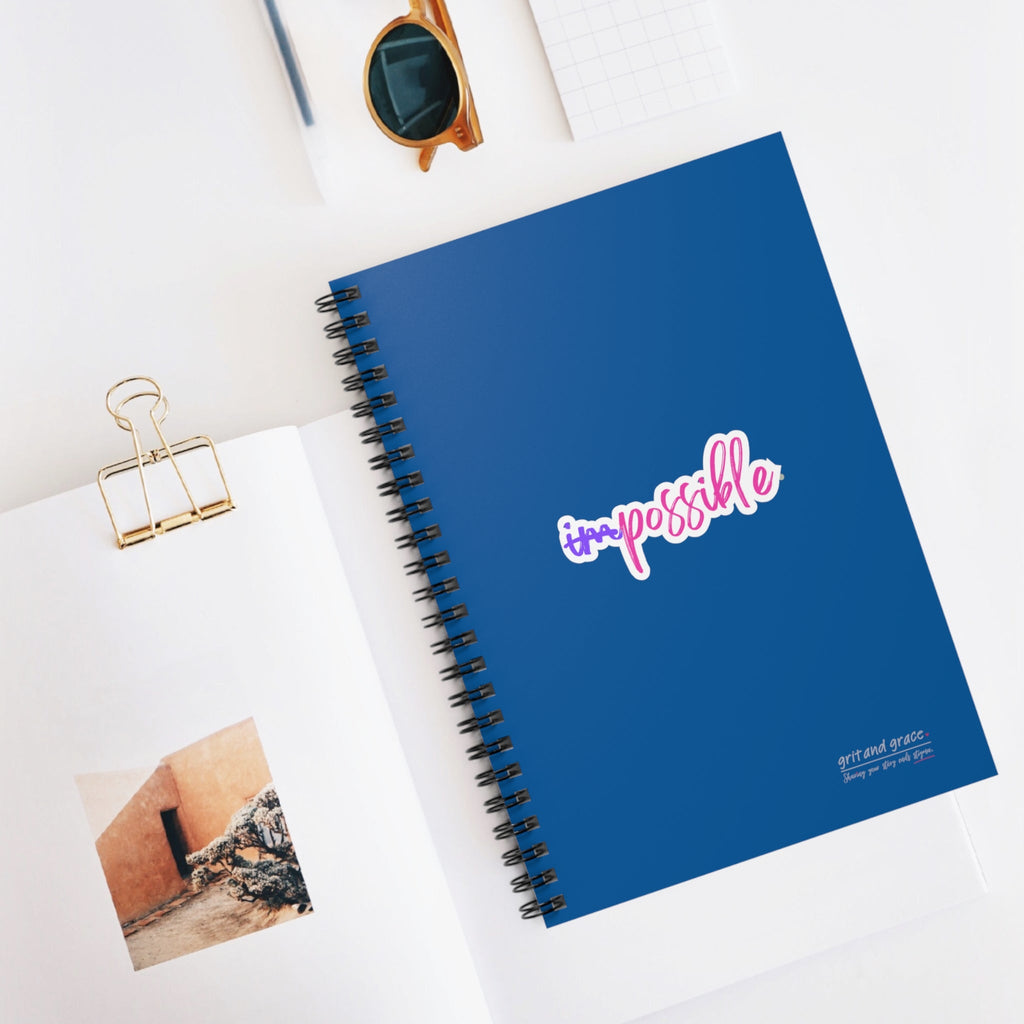 Mental Health Matters - "possible."Spiral Notebook - Ruled Line