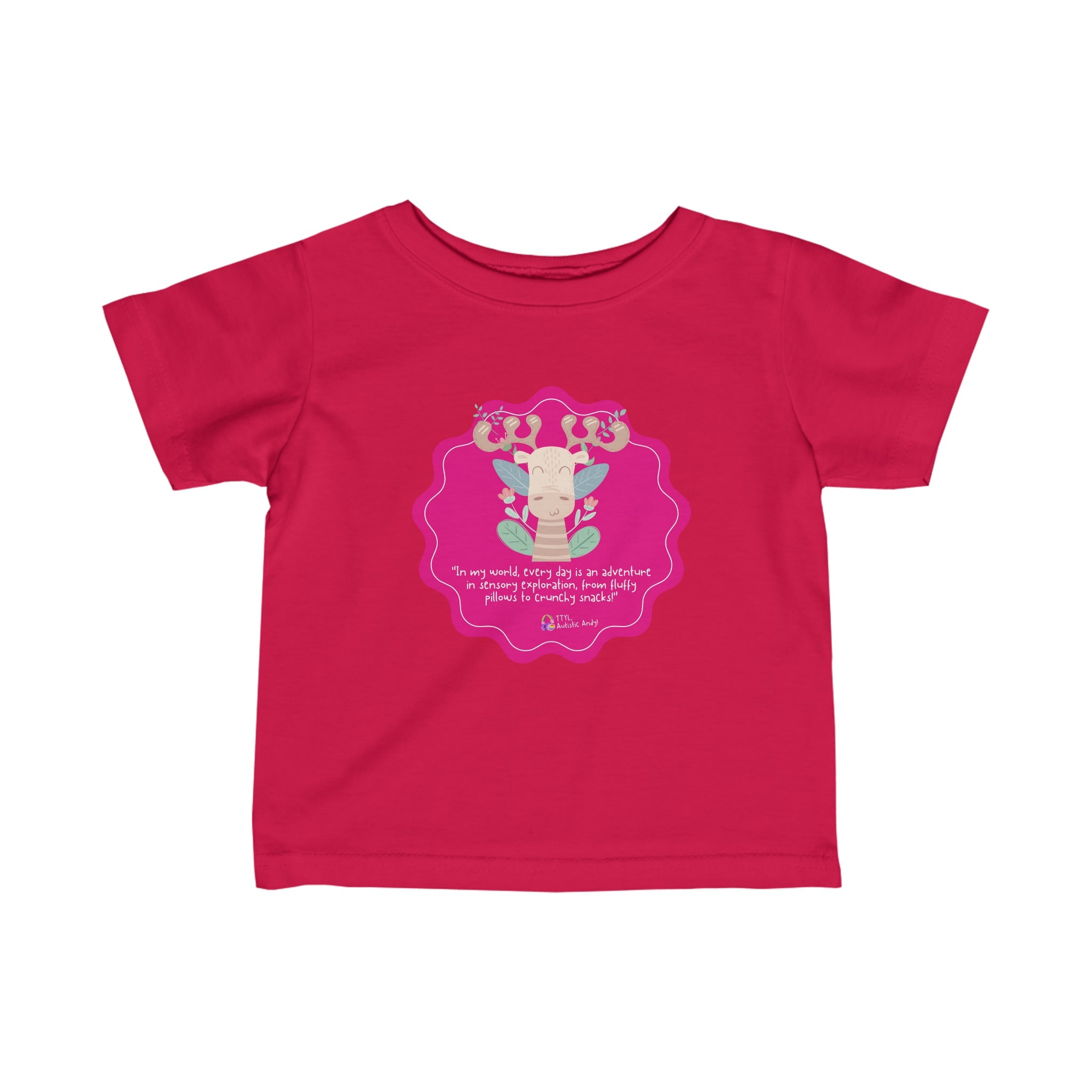 Autistic Andy 'Color-Coded Journeys' Infant Fine Jersey Tee - Limited Edition