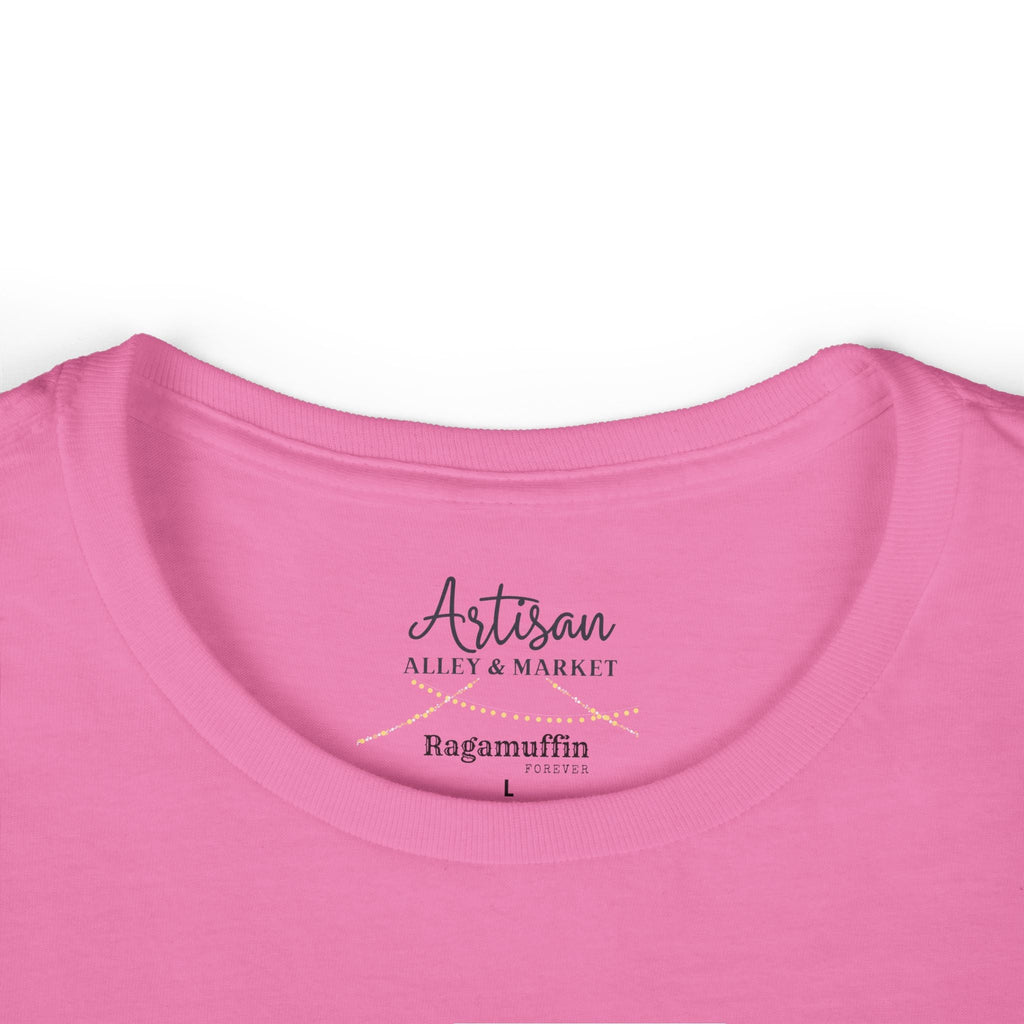 Ragamuffin Graphic Tee — Vintage Kid Illustration on Pink Plaid