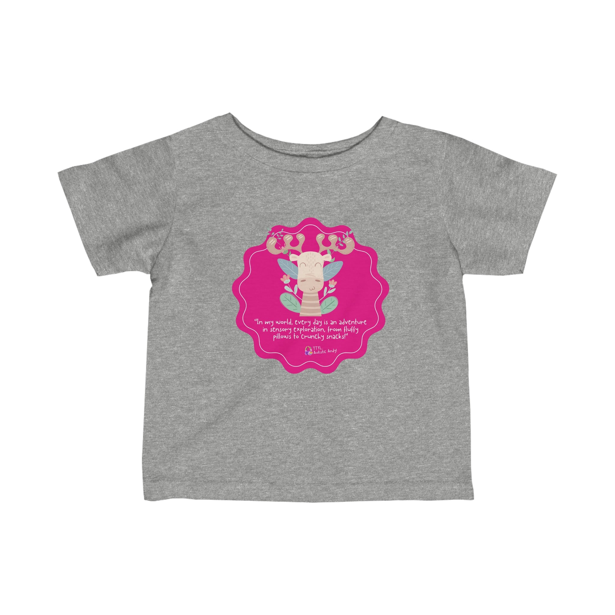 Autistic Andy 'Color-Coded Journeys' Infant Fine Jersey Tee - Limited Edition
