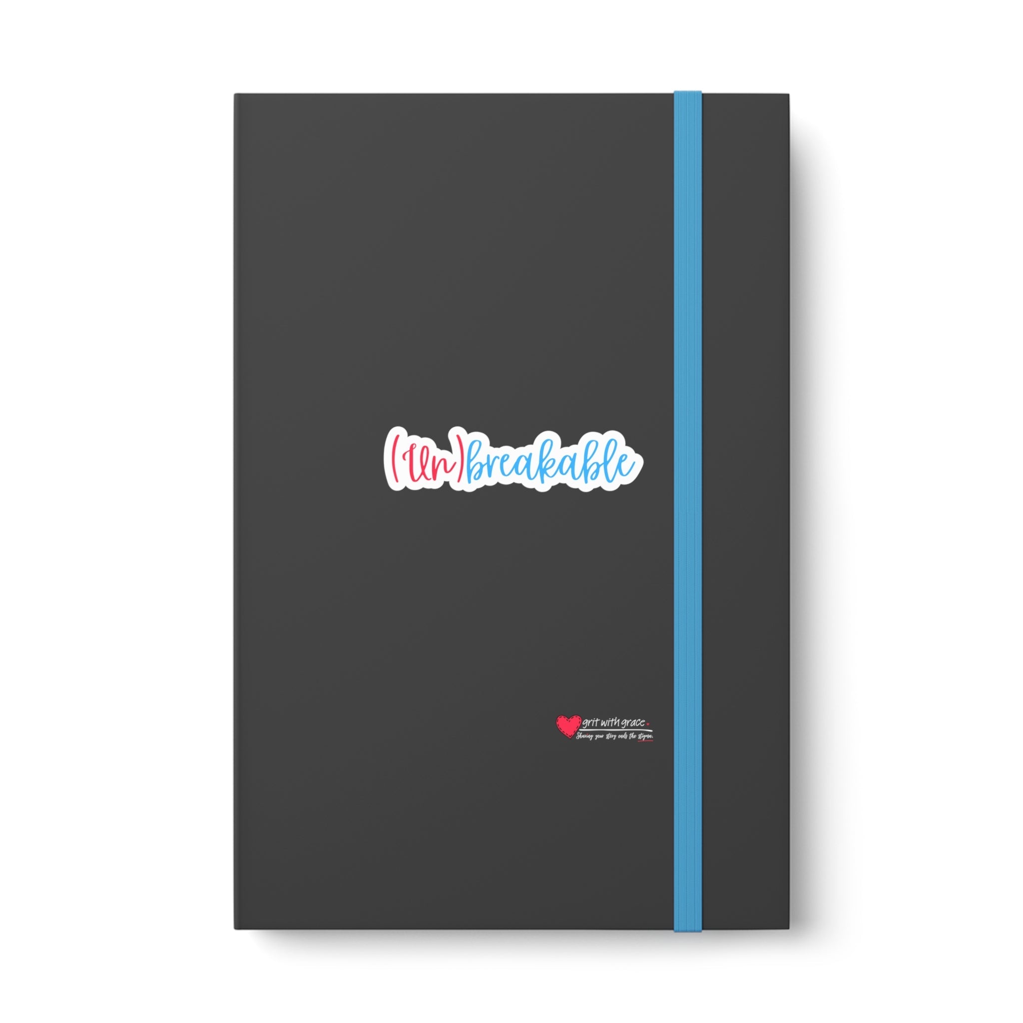 Mental Health Matters - "(un) breakable." Color Contrast Notebook - Ruled