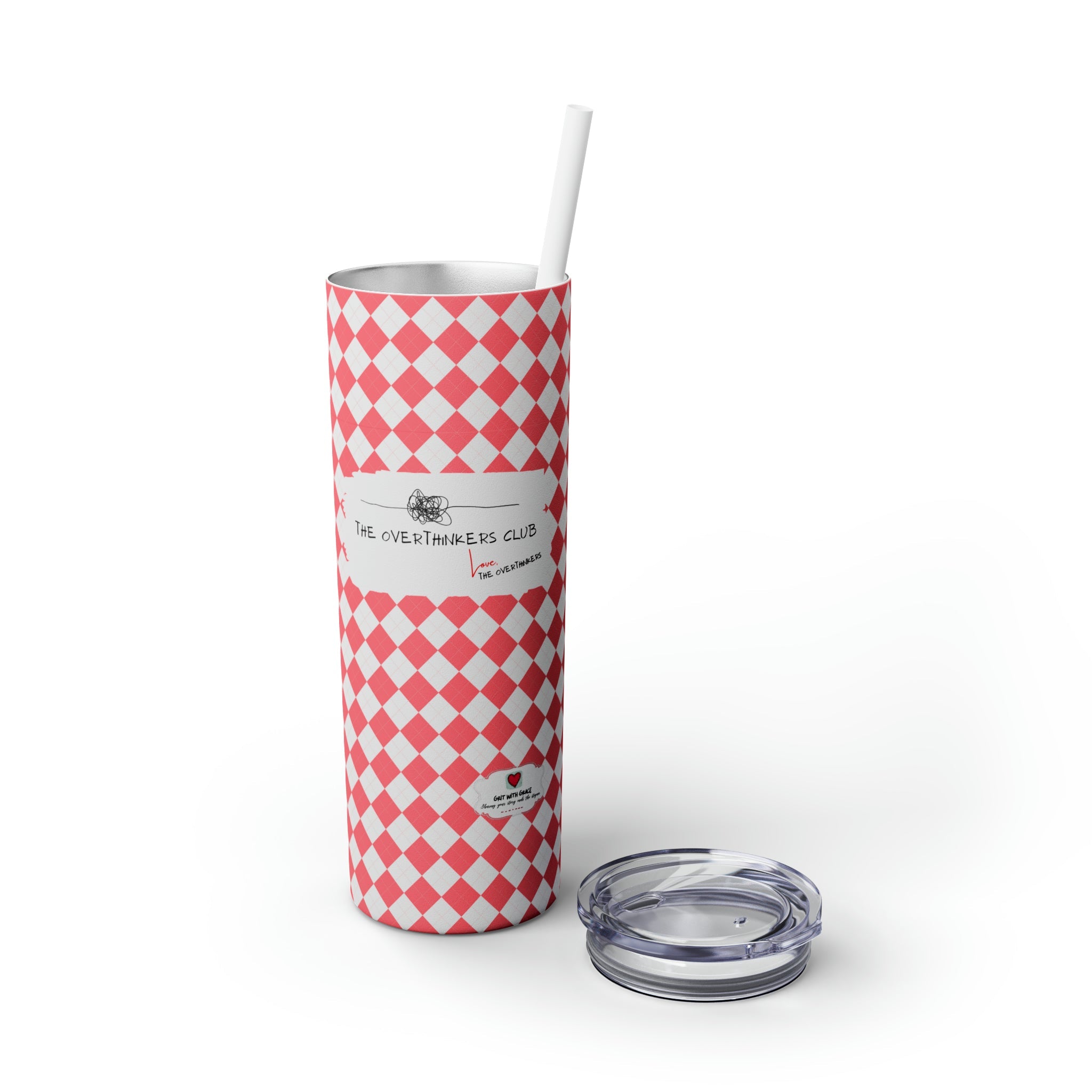 Overthinkers Unite: Exclusive 20oz 'Expressing Thoughts' Tumbler for Members