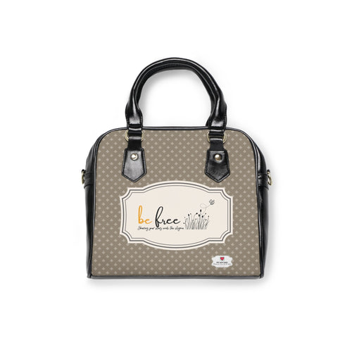 Bee Happy: Embrace Freedom Shoulder Handbag | ADHD Awareness Gift | Grit With Grace Original Art by Kymberly Robinson