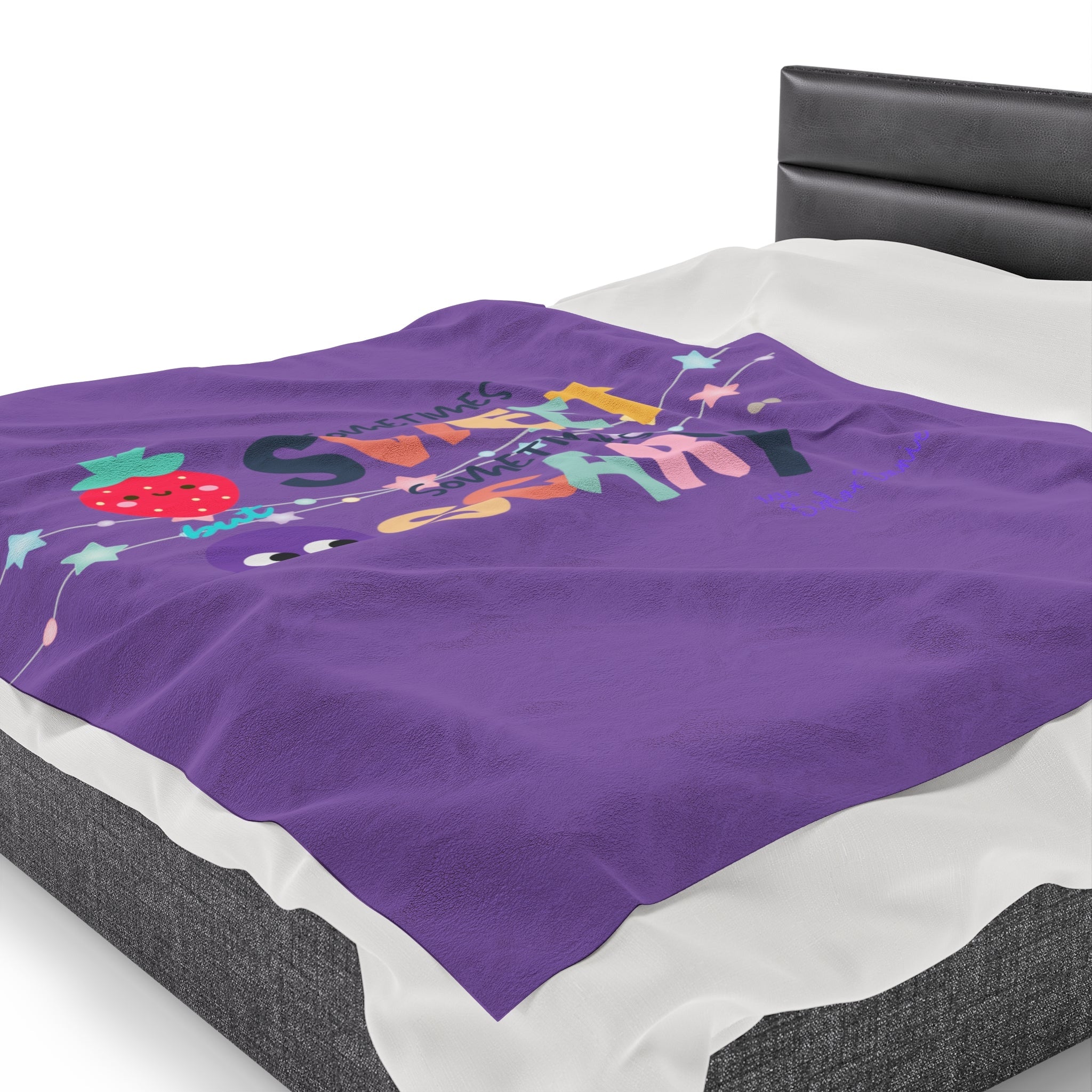 Bipolar Bonnie Series - "Sometimes Sweet But Sometimes Scary" Velveteen Plush Blanket