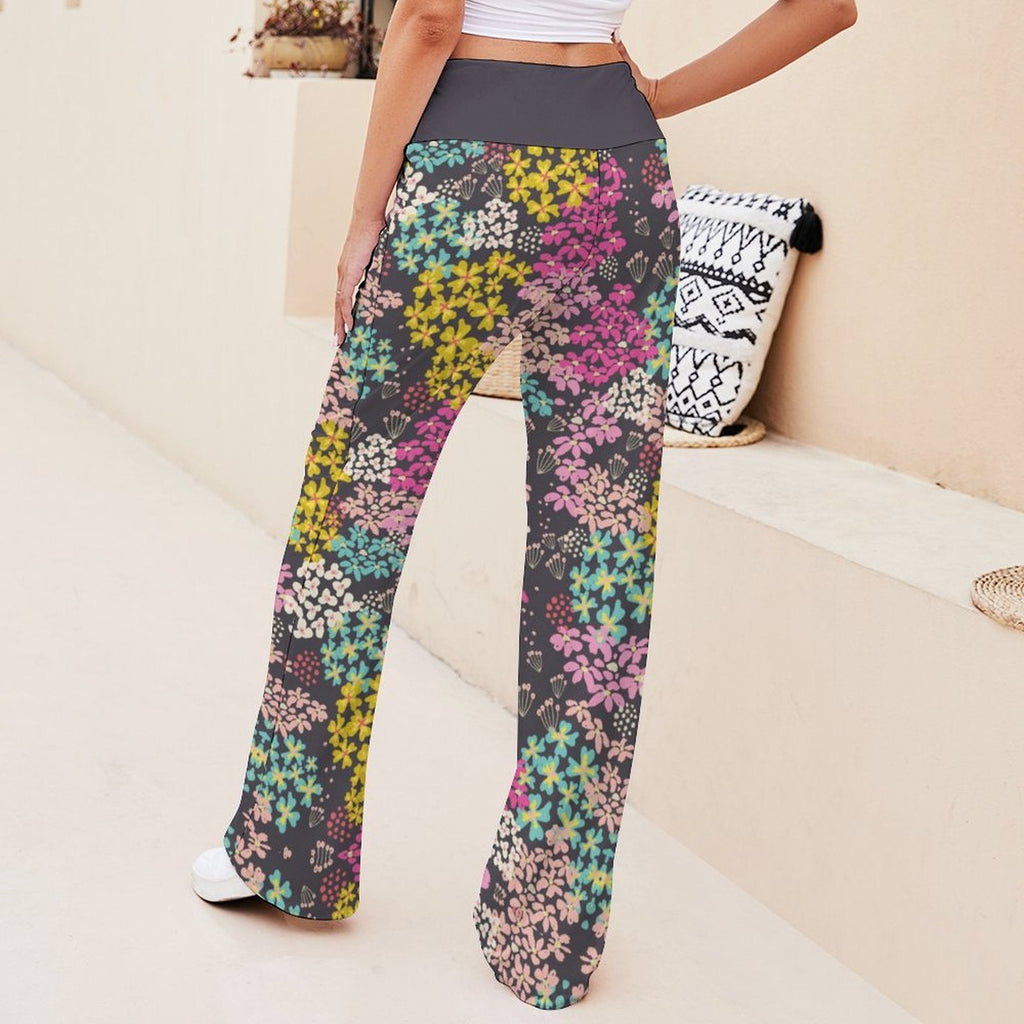 Personalized Drawstring Yoga PantsxP with Straight Baggy (All-Over Printing)