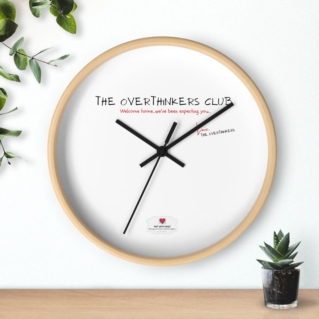 The Overthinkers Club Wall Clock