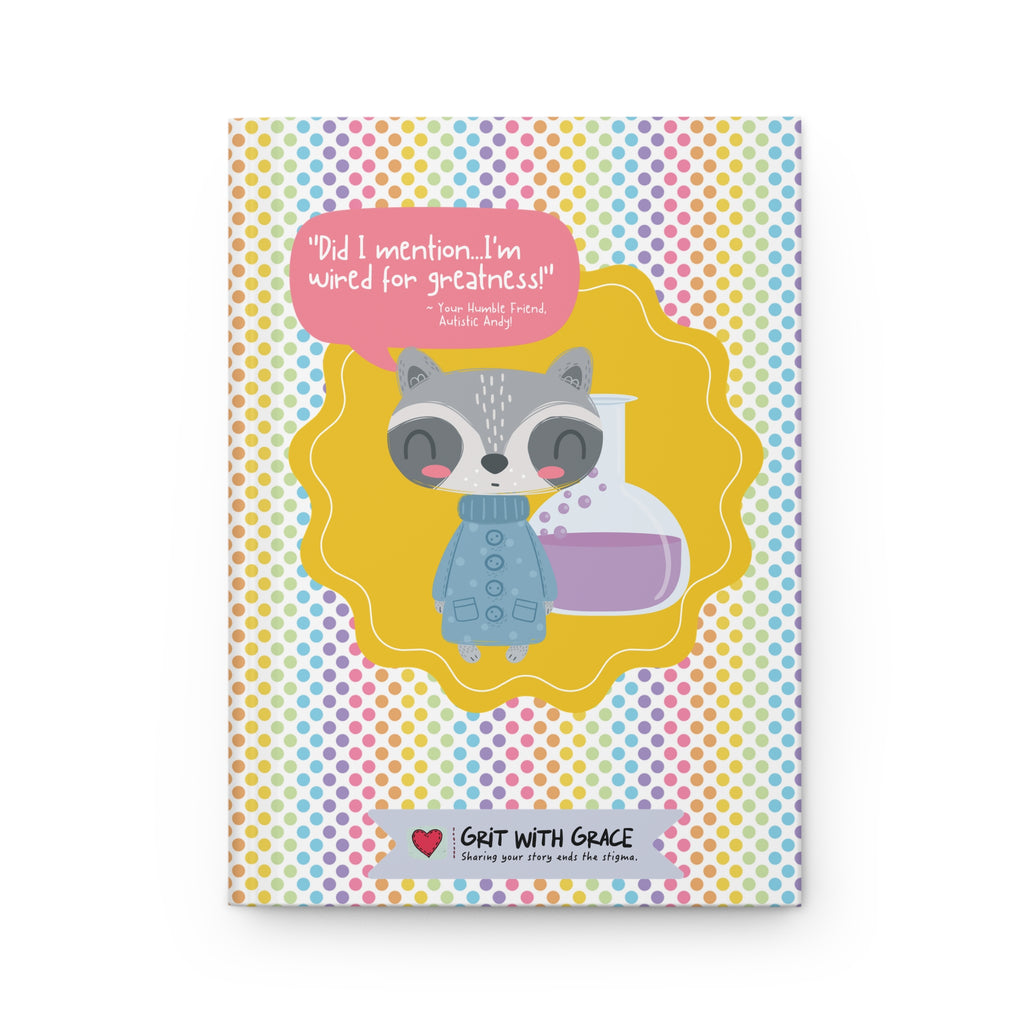 Autistic Andy 'Color-Coded Adventures' Hardcover Matte Journal - Limited Edition