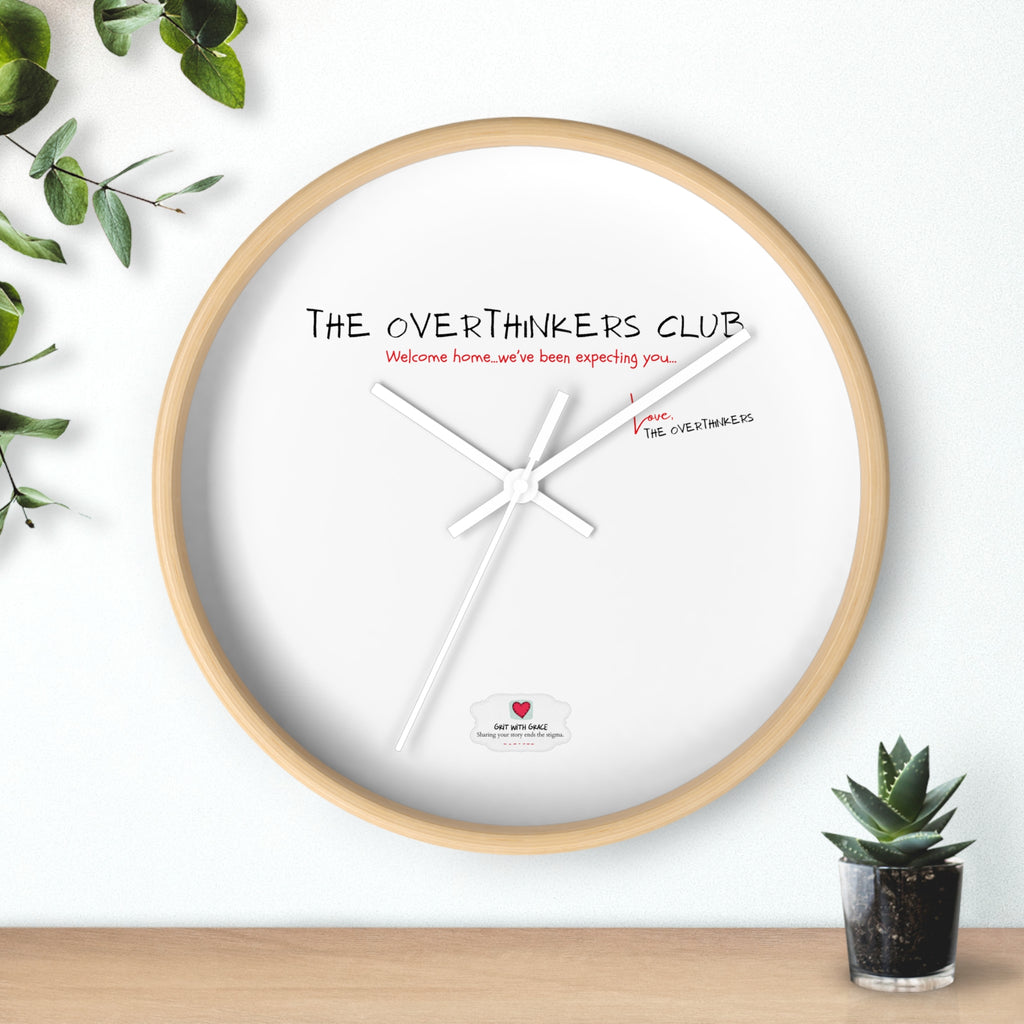 The Overthinkers Club Wall Clock
