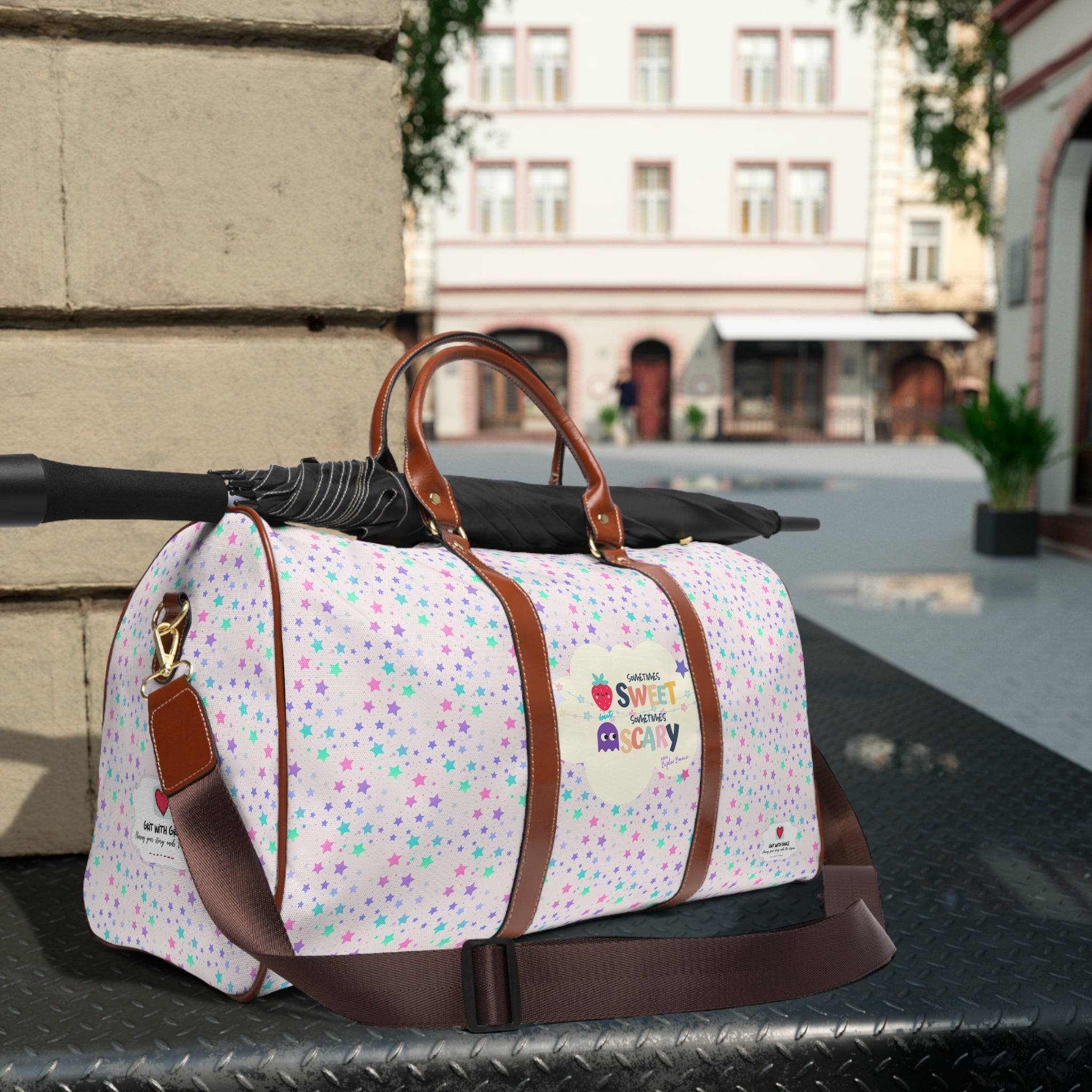 Bipolar Bonnie Series - "Sometimes Sweet But Sometimes Scary" Waterproof Travel Bag