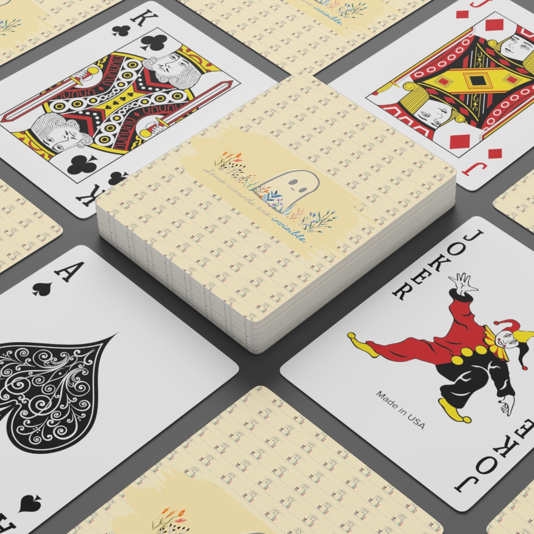 Invisible Ghost 'Invisible Wounds' Playing Cards