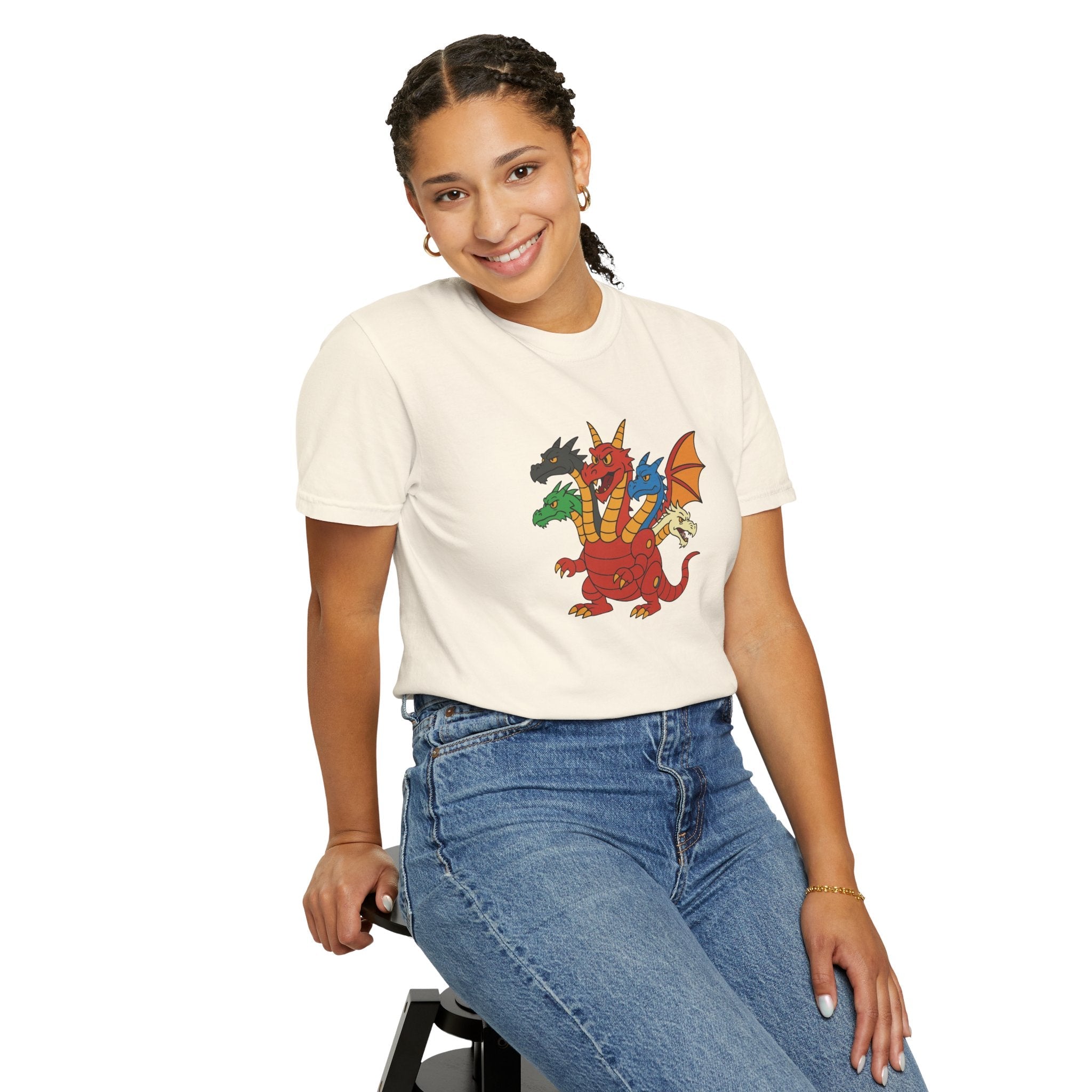 Multi-Headed Dragon T-Shirt — Colorful Fantasy Creature Tee