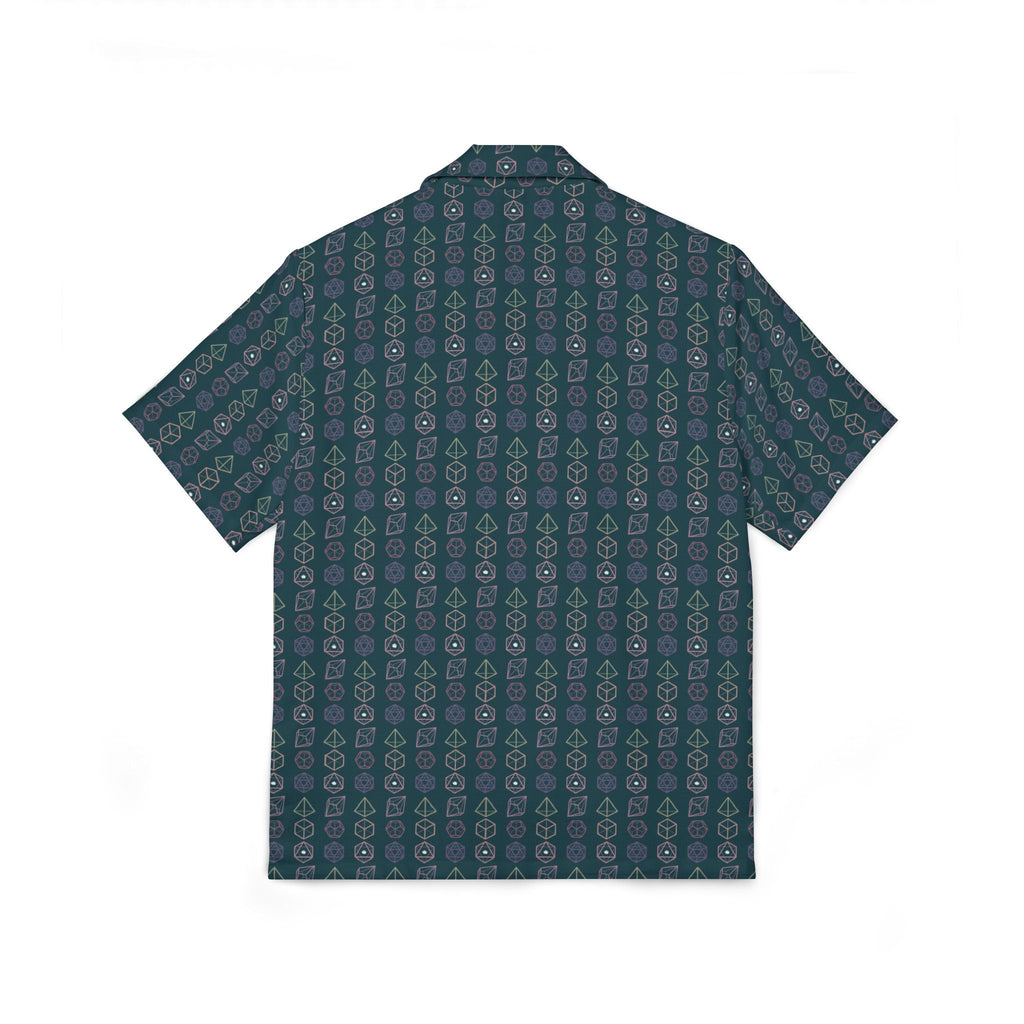 Men's Ode to D & D Dice Game Camp Shirt — Casual Button-Up