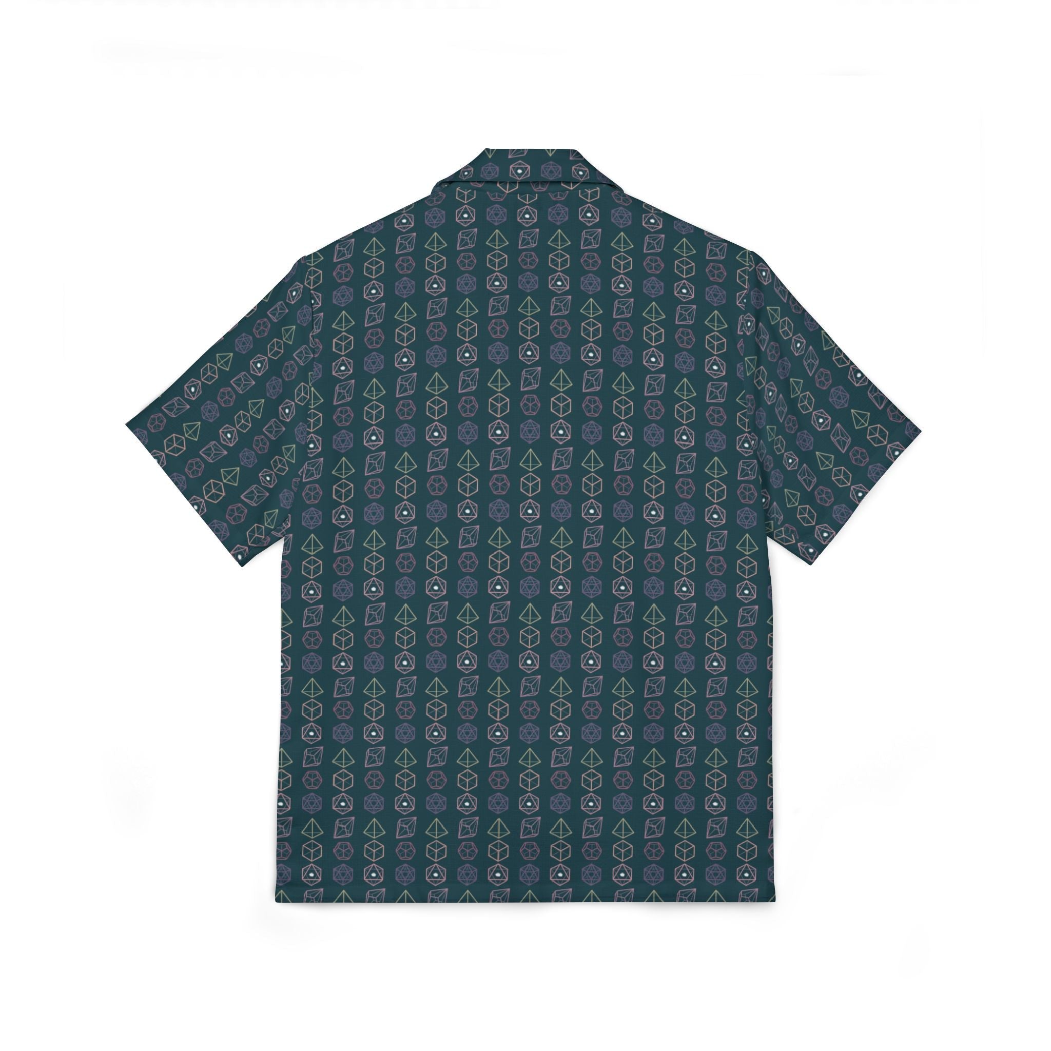 Men's Ode to D & D Dice Game Camp Shirt — Casual Button-Up