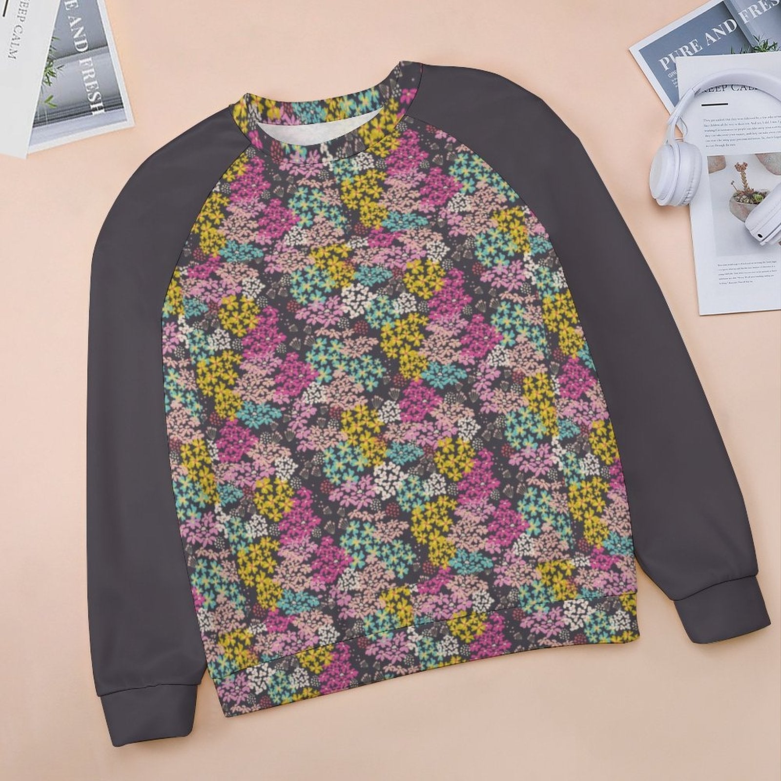 Summer Vibes Sweatshirt Raglan Style