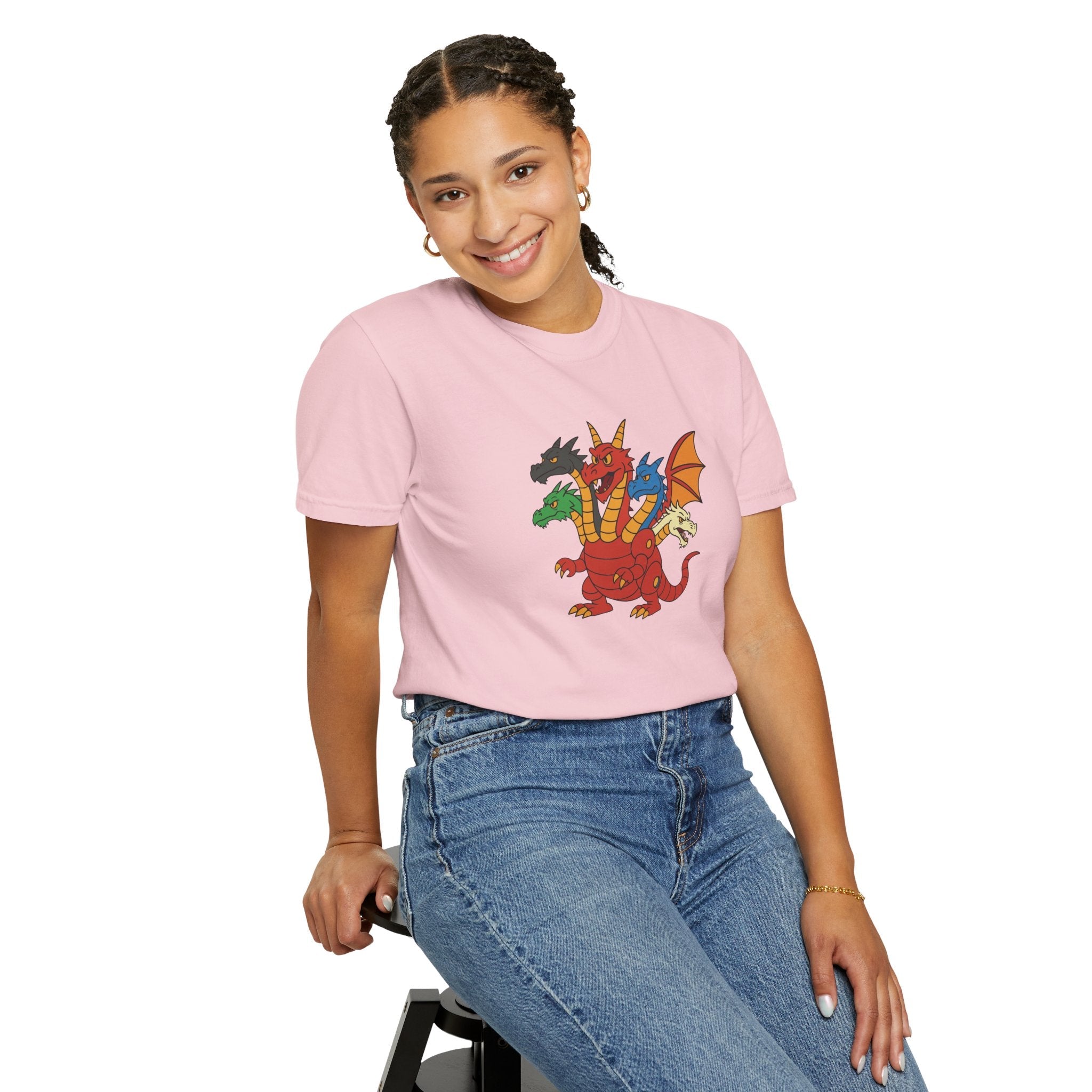 Multi-Headed Dragon T-Shirt — Colorful Fantasy Creature Tee