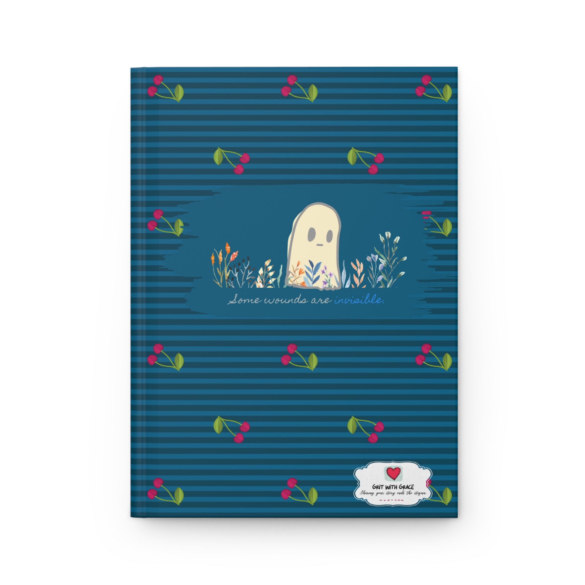 Invisible Ghost 'Some Wounds Are Invisible' Hardcover Matte Journal - Limited Edition