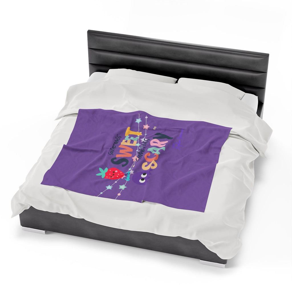 Bipolar Bonnie Series - "Sometimes Sweet But Sometimes Scary" Velveteen Plush Blanket