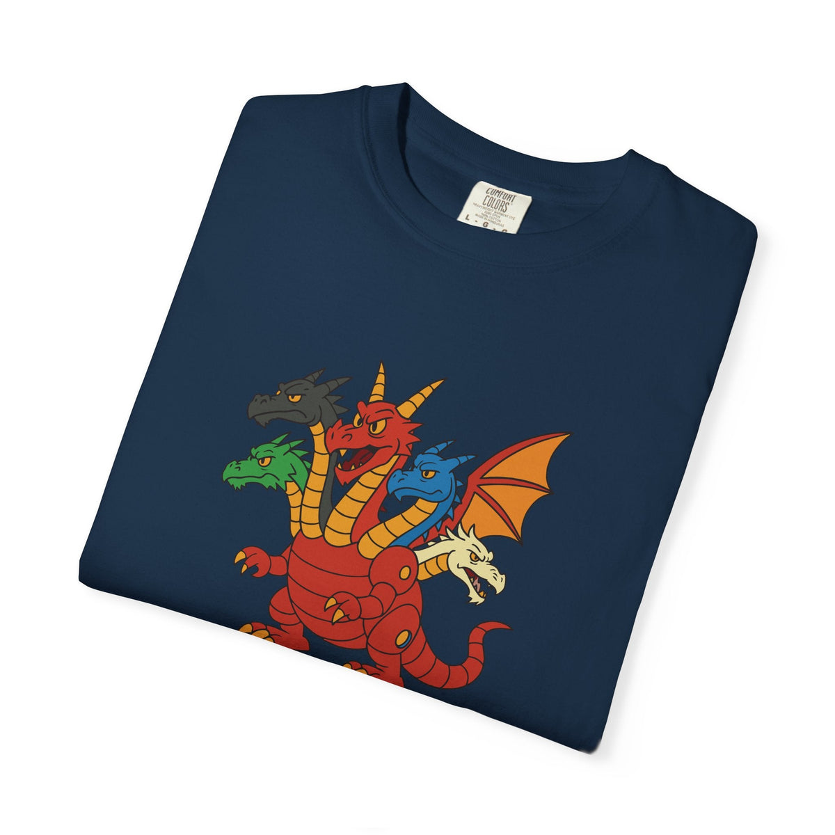 Multi-Headed Dragon T-Shirt — Colorful Fantasy Creature Tee