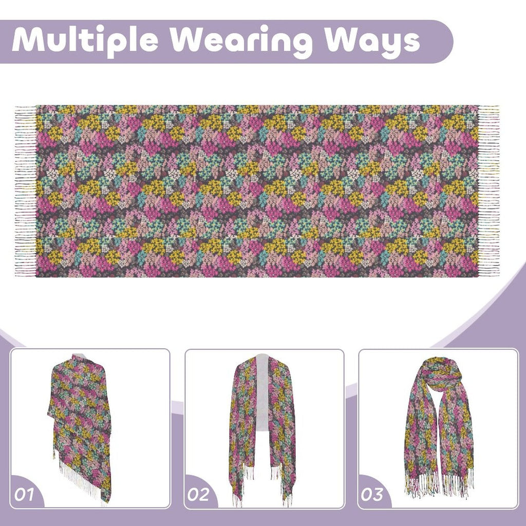 Summer Vibes Cashmere-like Tassel Scarf