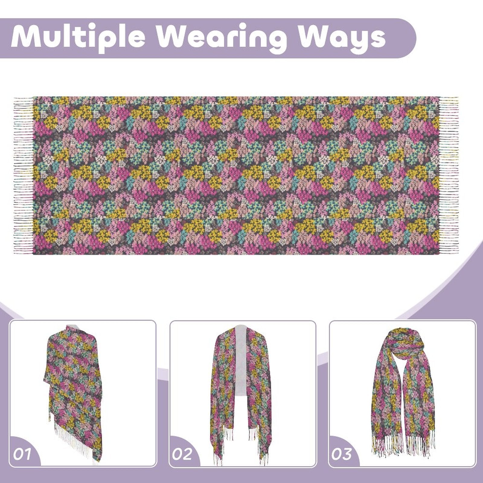 Summer Vibes Cashmere-like Tassel Scarf