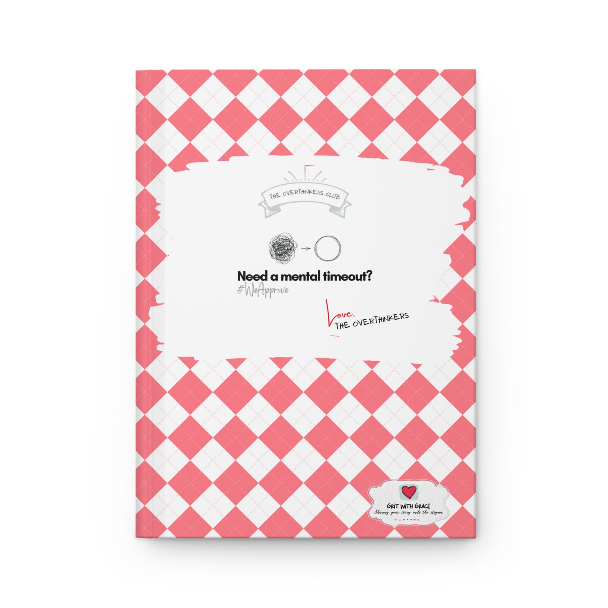 The Overthinkers Club 'Navigating Thoughts' Hardcover Matte Journal - Limited Edition