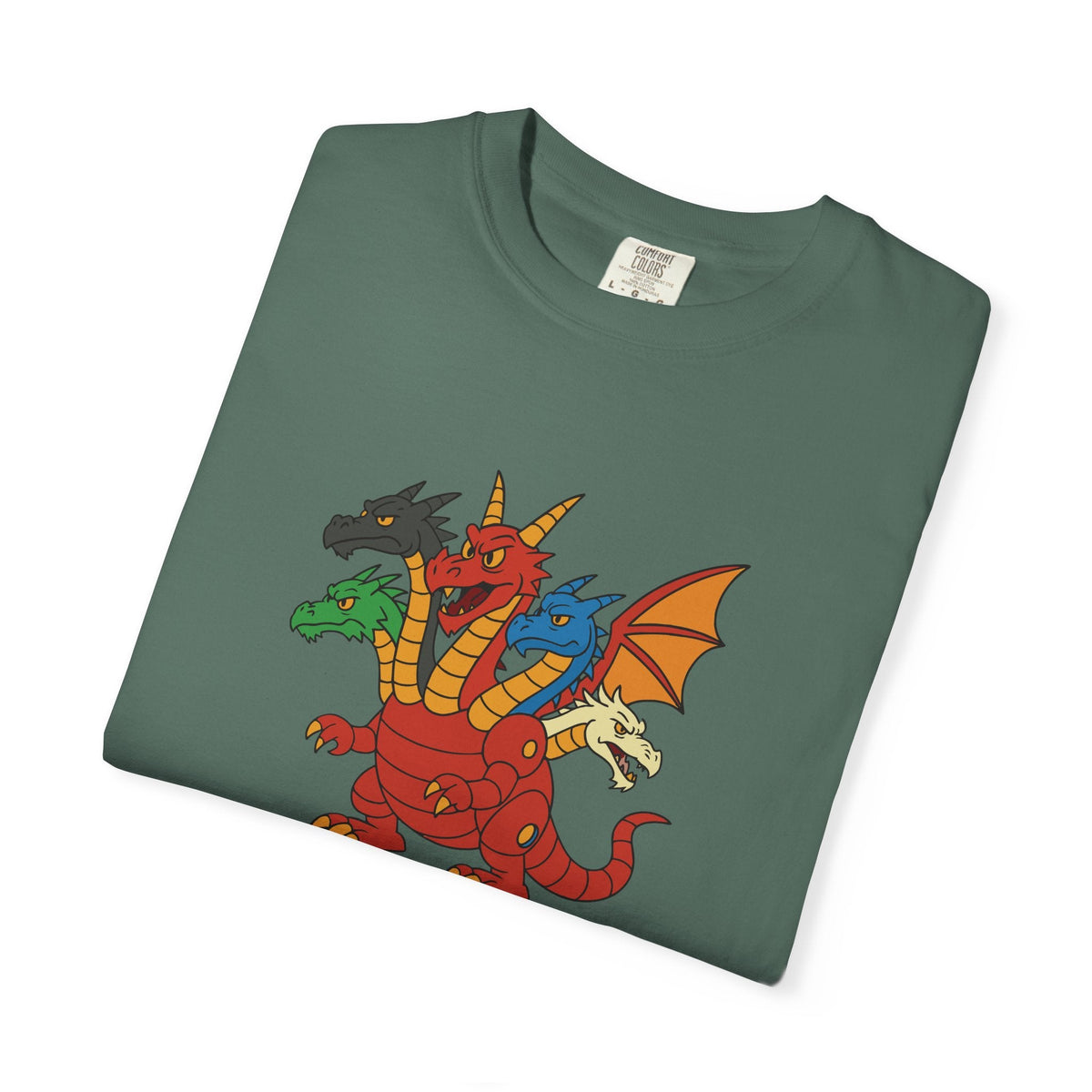 Multi-Headed Dragon T-Shirt — Colorful Fantasy Creature Tee