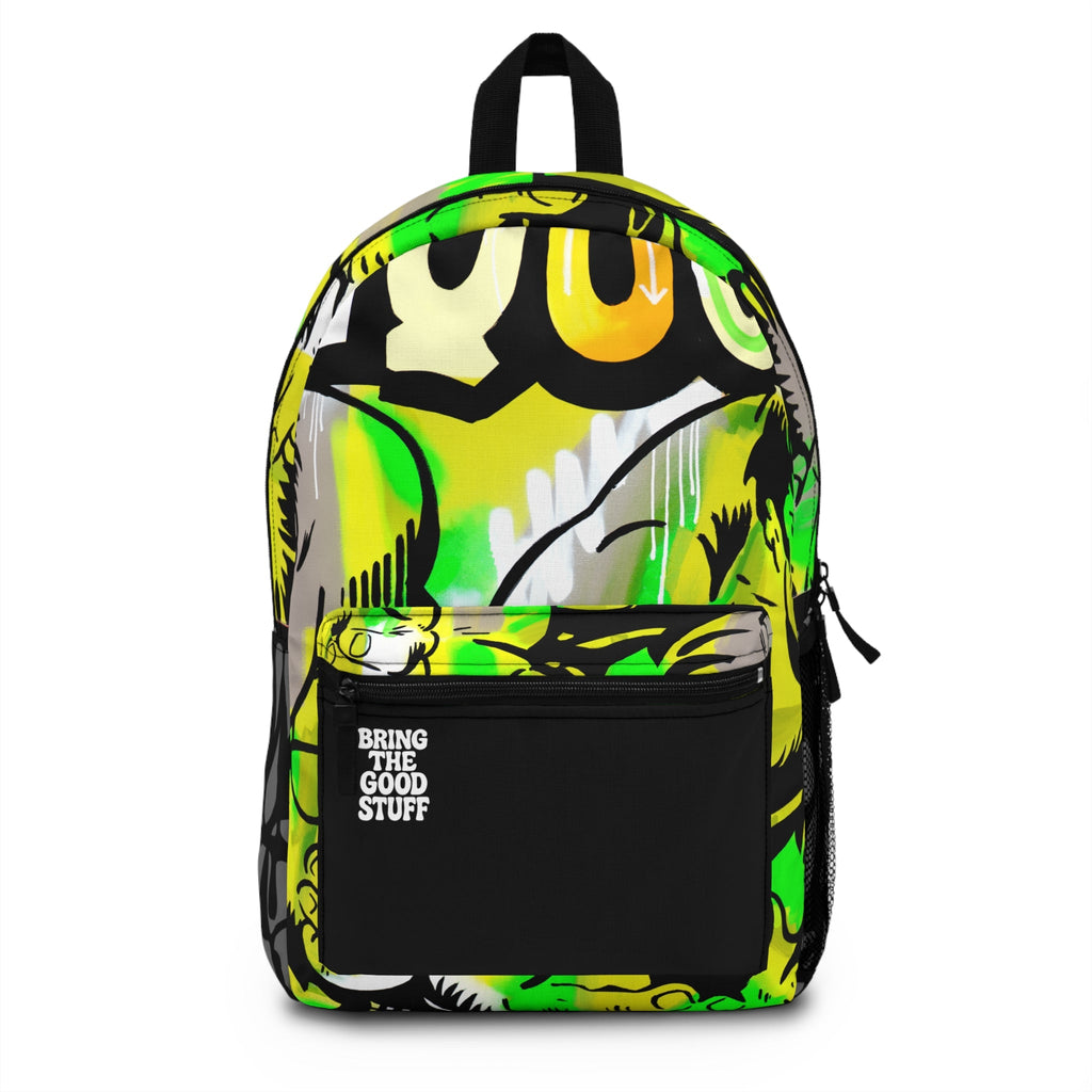Smash Green Backpack  — Bring The Good Stuff Travel Bag