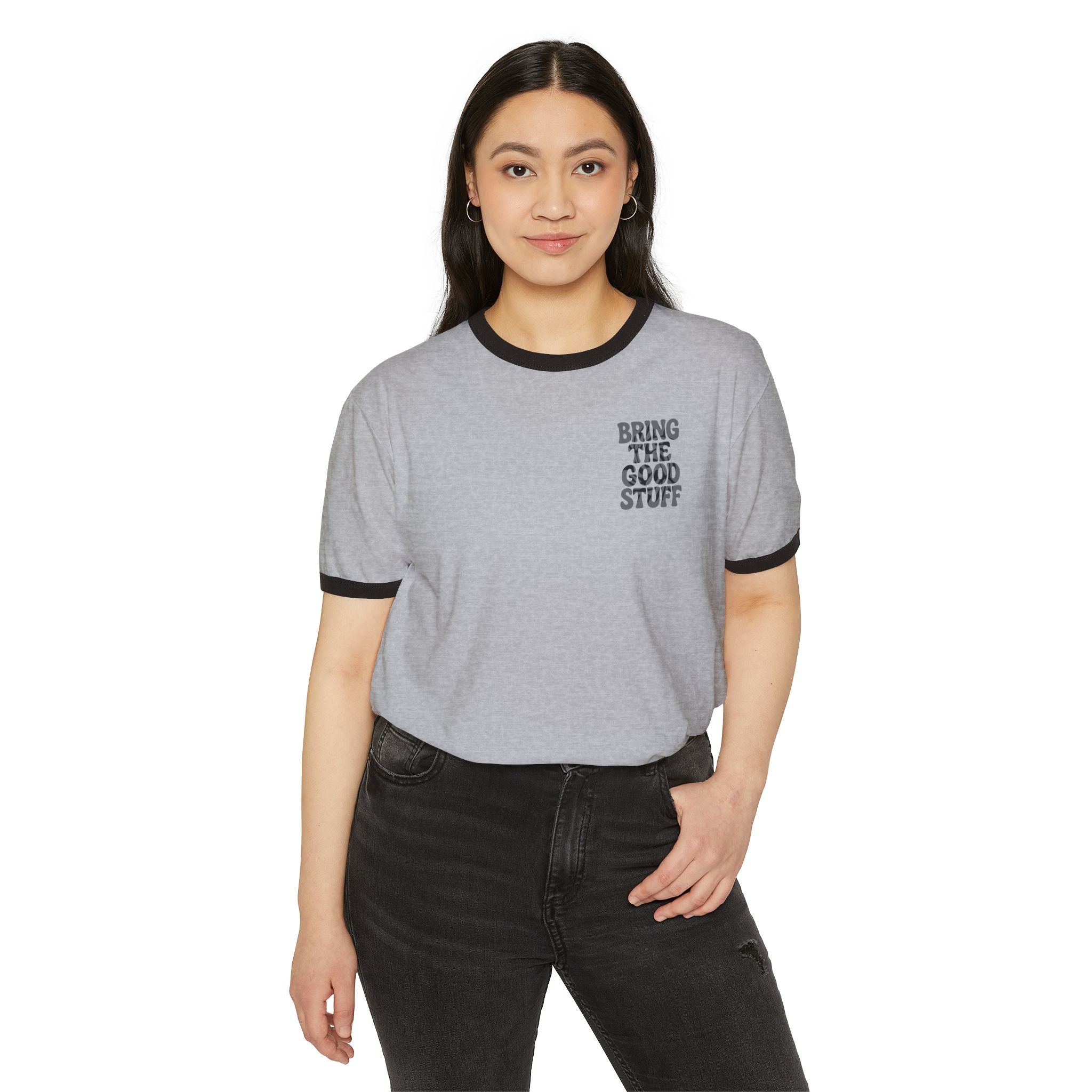 Bring The Good Stuff Twirl Ringer Tee