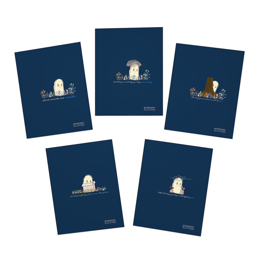 Invisible Ghost Series - Multi-Design Greeting Cards (5-Pack)