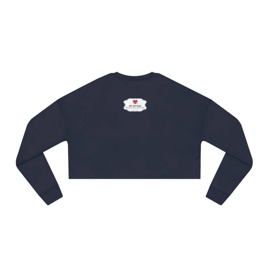 Invisible Ghost 'Scars' Cropped Women's Sweatshirt