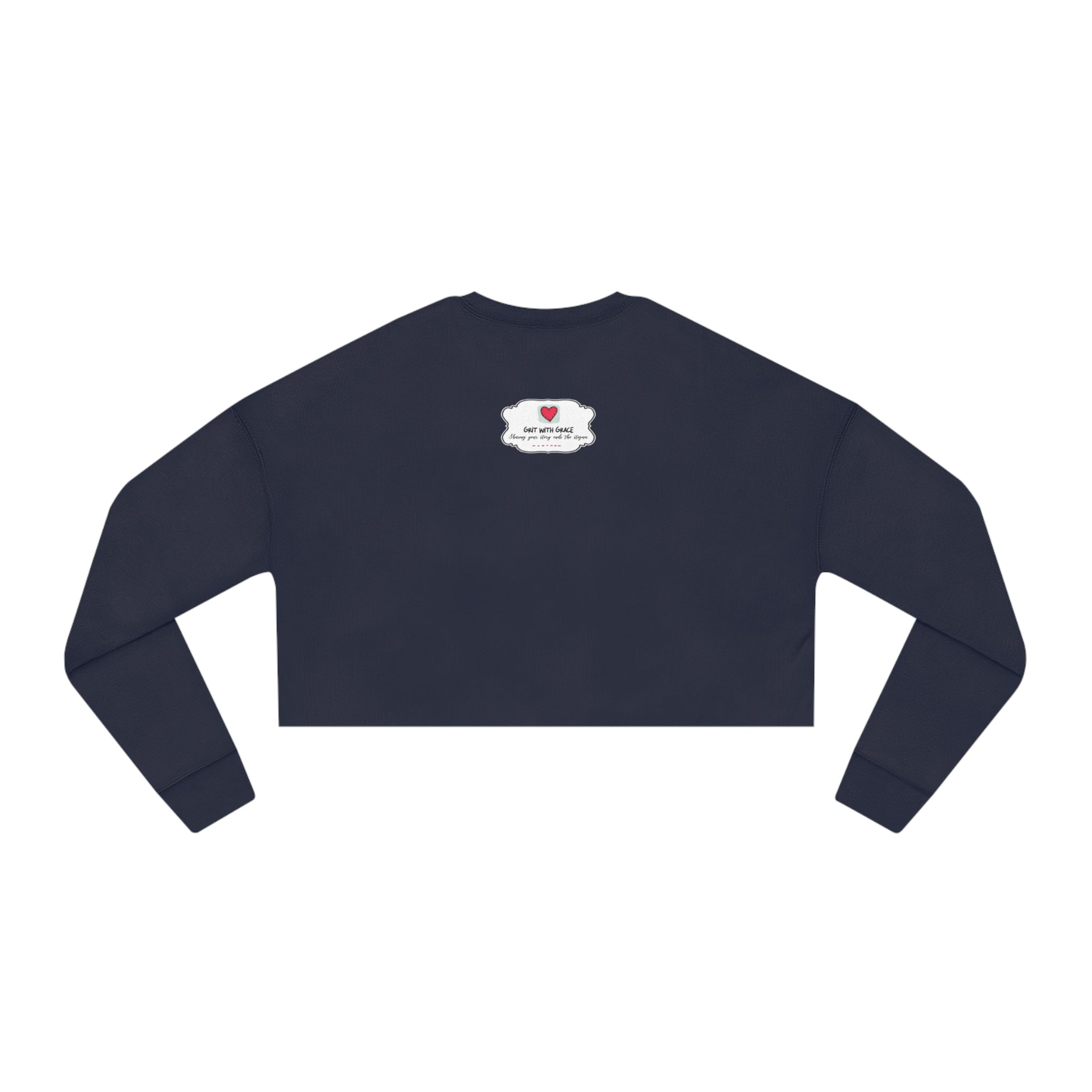 Invisible Ghost 'Scars' Cropped Women's Sweatshirt