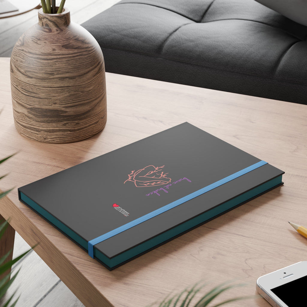 Mental Health Matters - "Brave not broken" - Color Contrast Notebook - Ruled