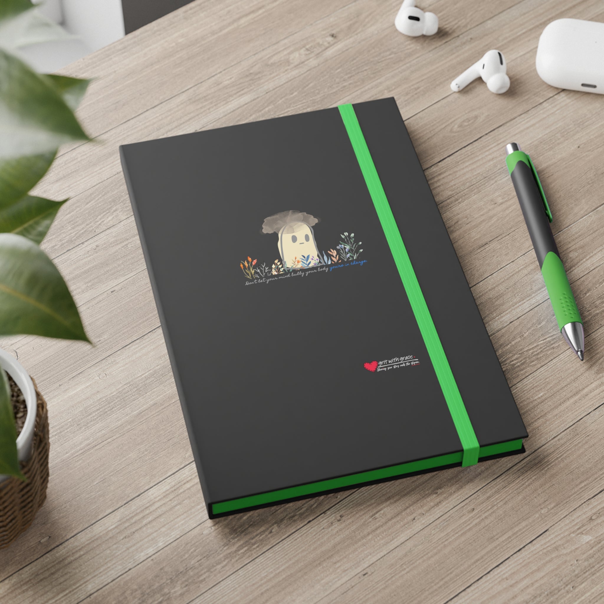 Invisible Ghost 'Mind Over Body' Ruled Notebook