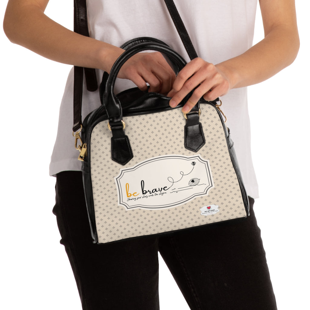 Bee Happy 'Courageous Journey' Inspirational Shoulder Handbag