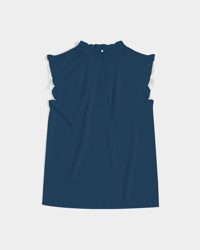 Invisible Ghost Series Women's All-Over Print Ruffle Sleeve Top