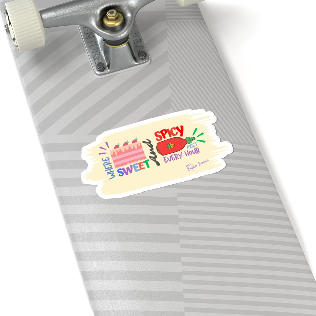 Bipolar Bonnie Series - "Bipolar: Where Sweet And Spicy Meet Every Hour Matter." Kiss-Cut Stickers