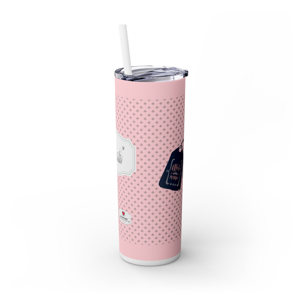 Bee Happy Series 'be free.' Pink 20oz Skinny Tumbler - Limited Edition